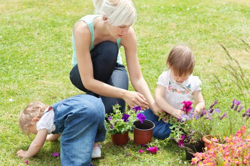 Custom garden pathways and features